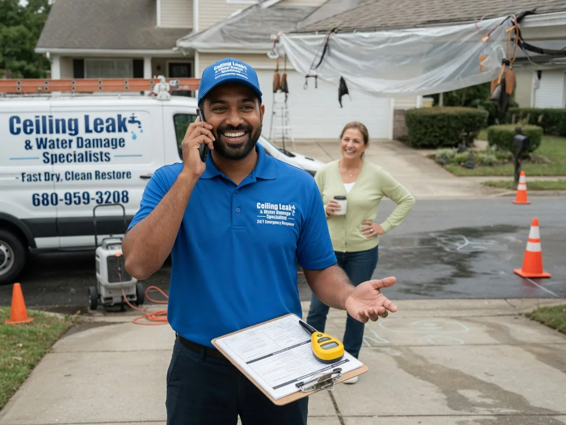 Ceiling Leak Cleanup Bedias, TX FAQs